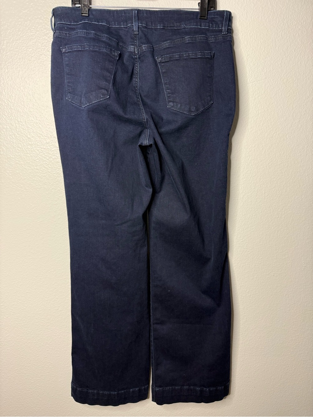 NYDJ Stretchy Dark Wash Lift Tuck Wide Leg Jeans 14 - Picture 4 of 9